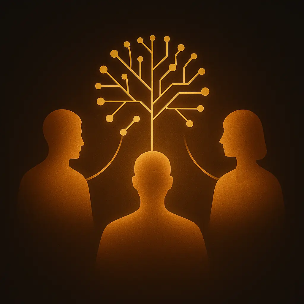 Personas e inteligencia artificial colaborando